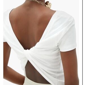 NWOT JACQUEMUS Twisted-Back Cotton-Jersey T-shirt